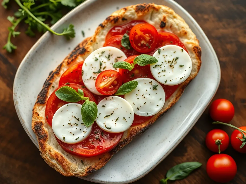 5-Ingredient Caprese Flatbread