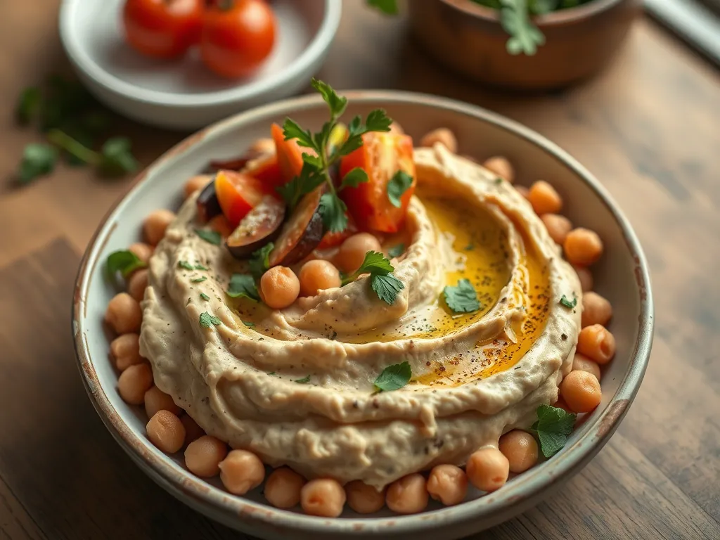 5-Ingredient Chickpea Hummus Bowl