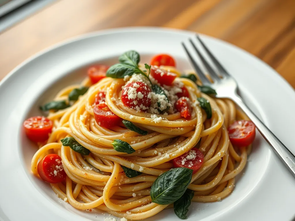 5-Ingredient Creamy Mushroom Pasta