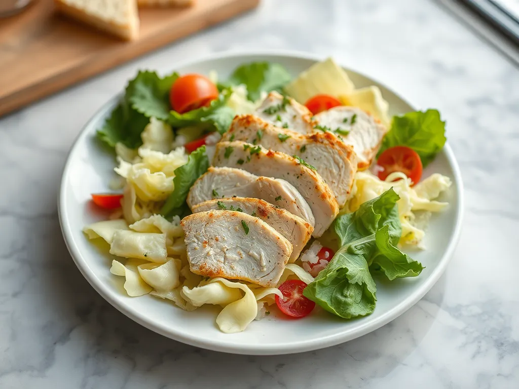 5-Ingredient Chicken Caesar Salad Bowl