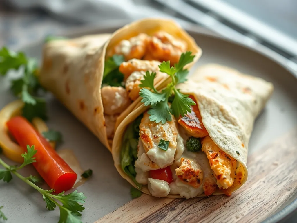 5-Ingredient Chicken Caesar Wrap