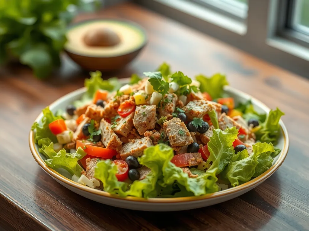 5-Ingredient Quick Turkey Taco Salad