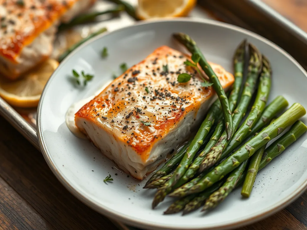 5-Ingredient Sheet Pan Salmon and Asparagus