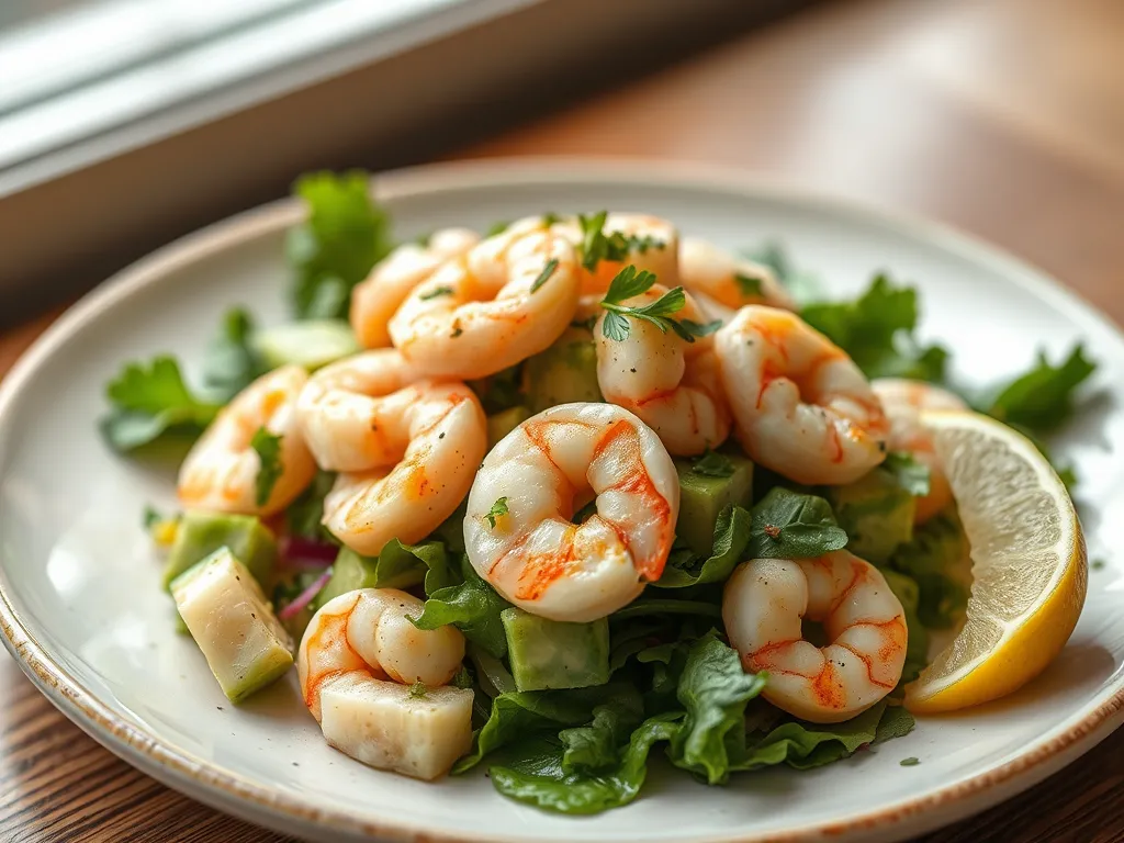 5-Ingredient Shrimp Avocado Salad