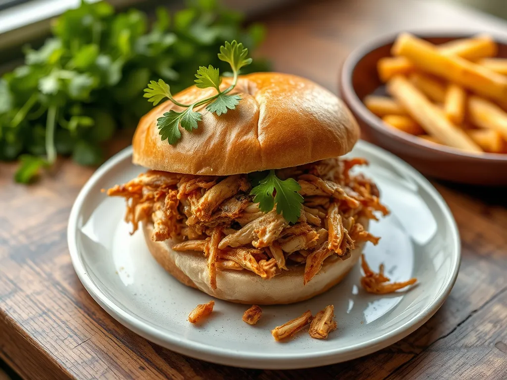 BBQ Pulled Chicken Sandwiches