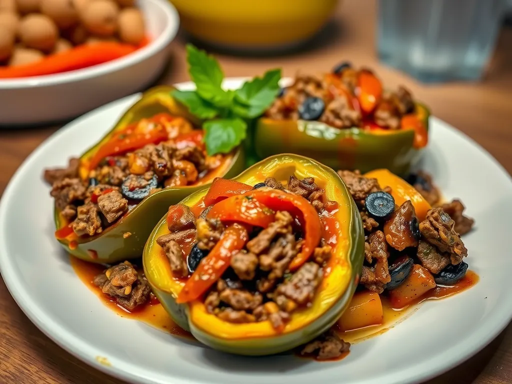 Beef Stuffed Peppers
