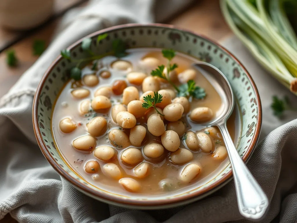 Budget Cabbage and White Bean Soup