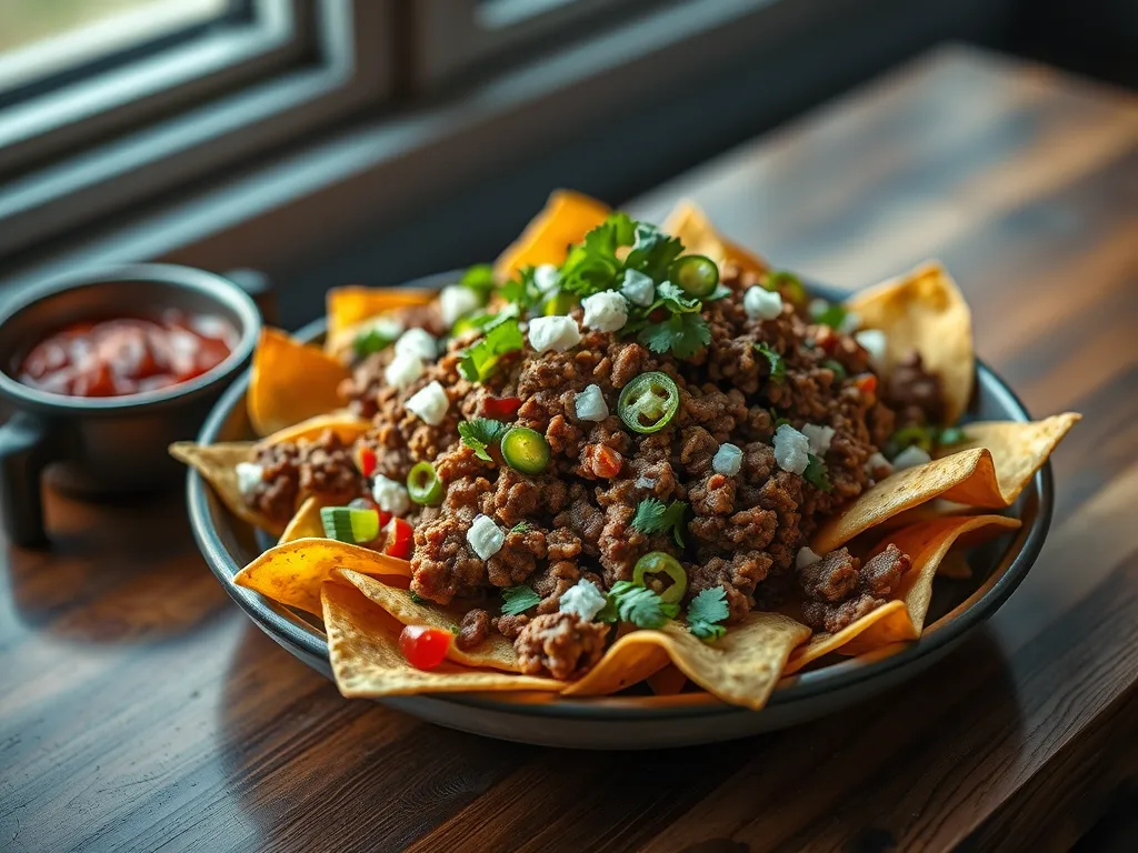 Loaded Beef Nachos