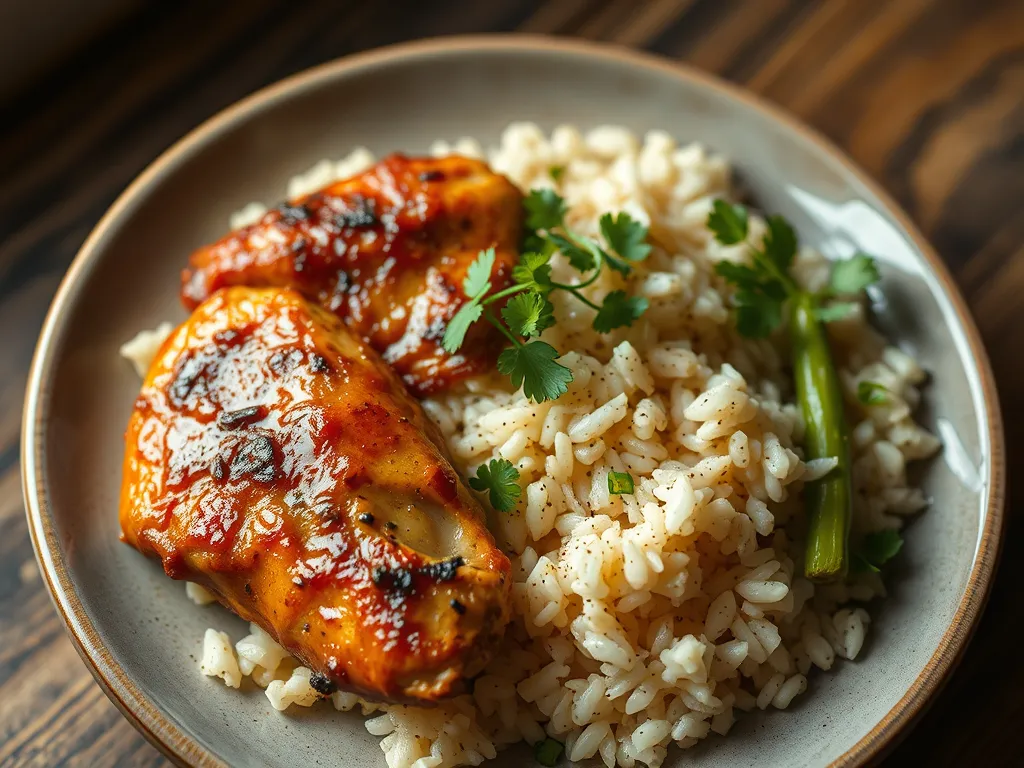 Skillet Chicken and Orzo