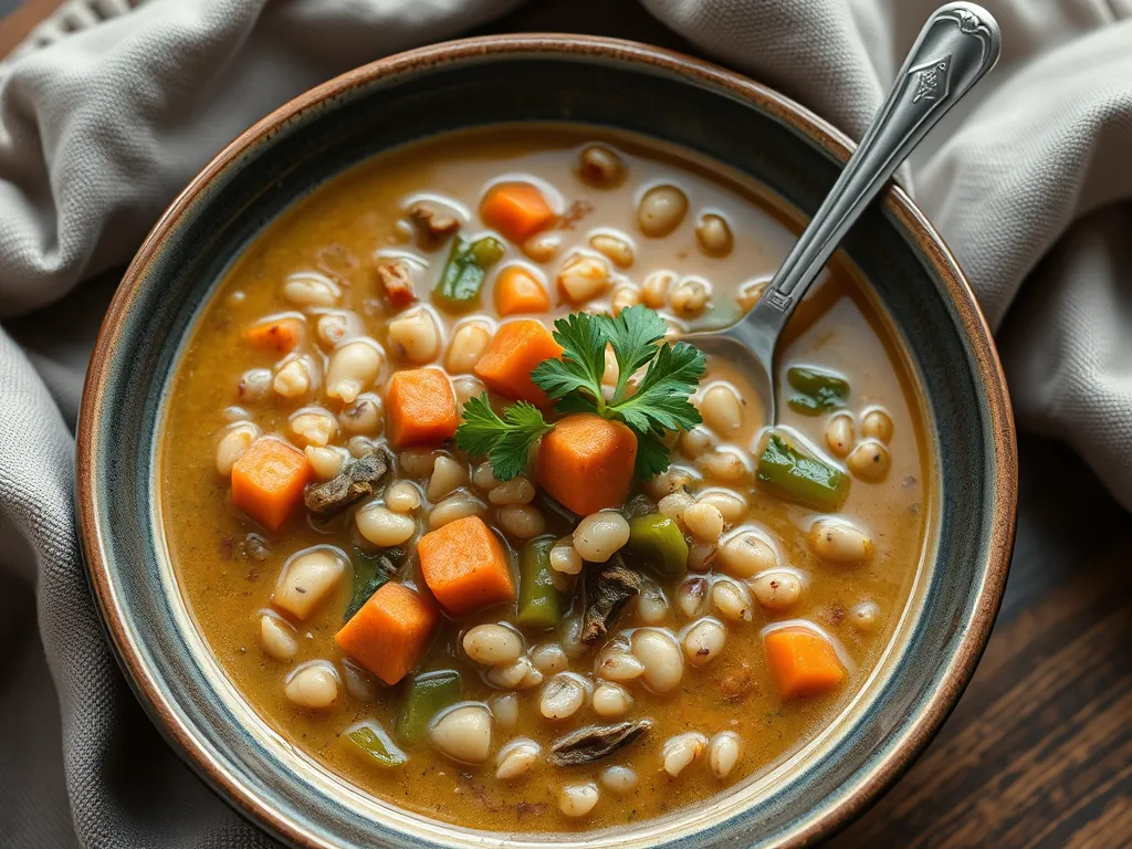 Cheap Barley and Vegetable Soup