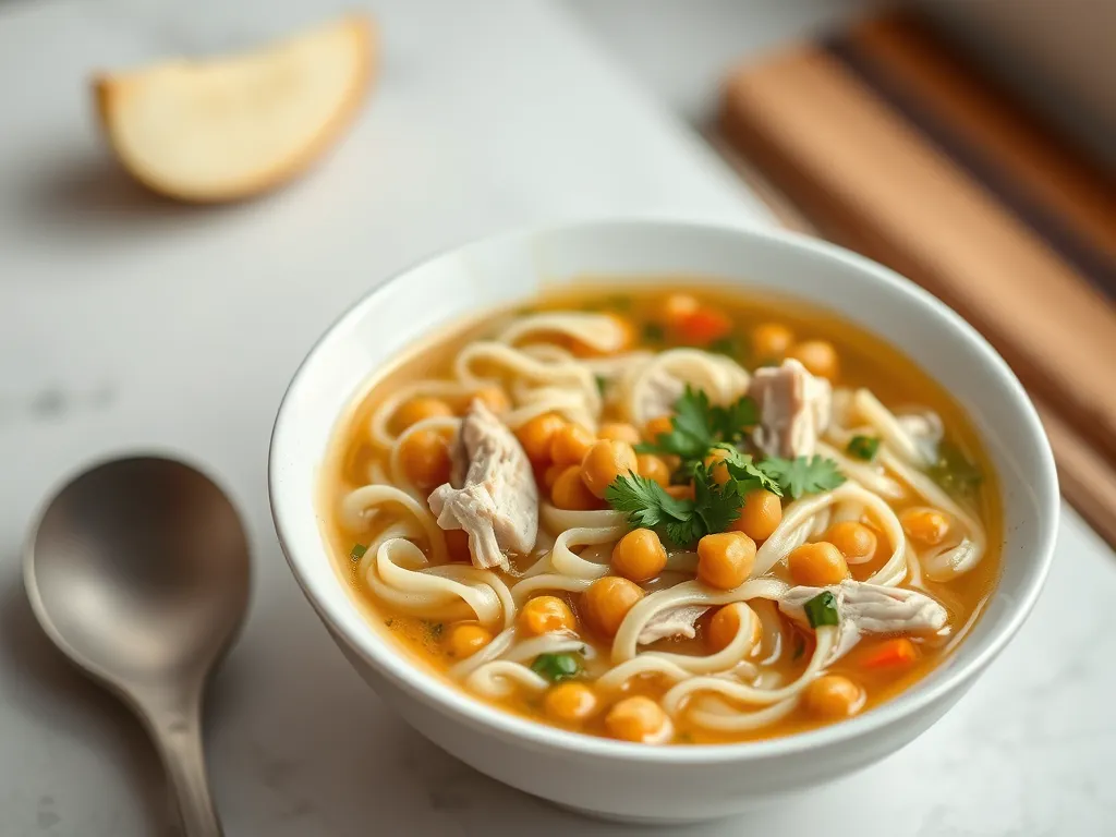 Chickpea Noodle Soup