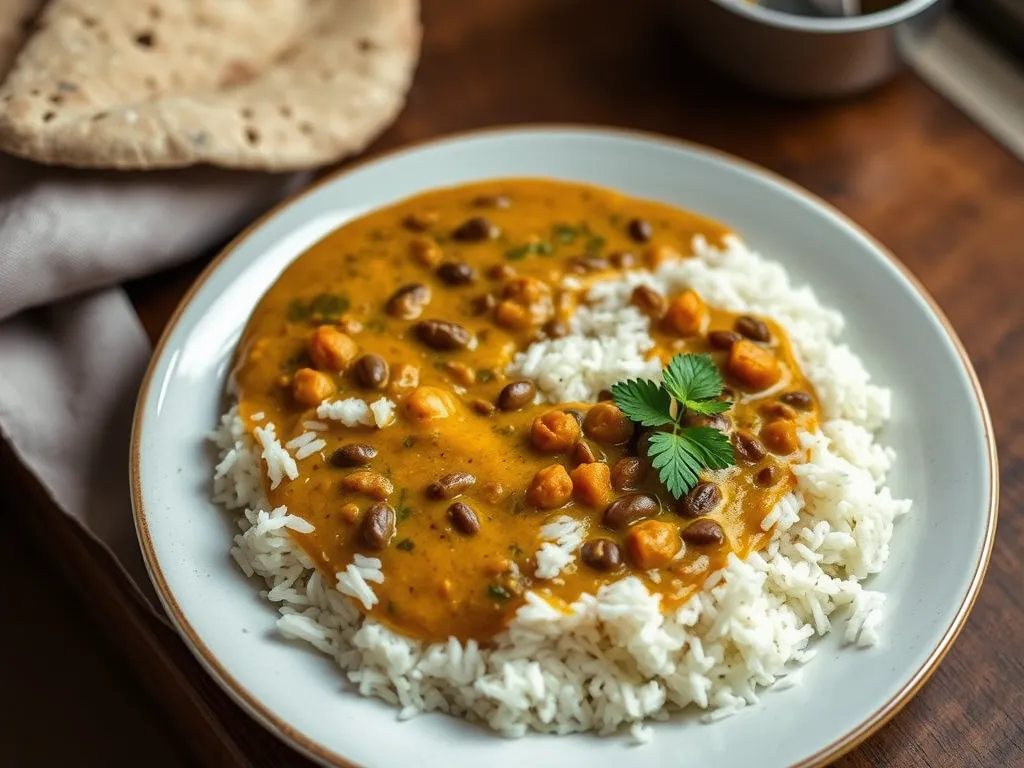 Cheap Dal Tadka with Rice