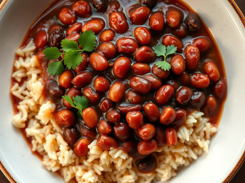 Cheap Red Beans and Rice Bowl