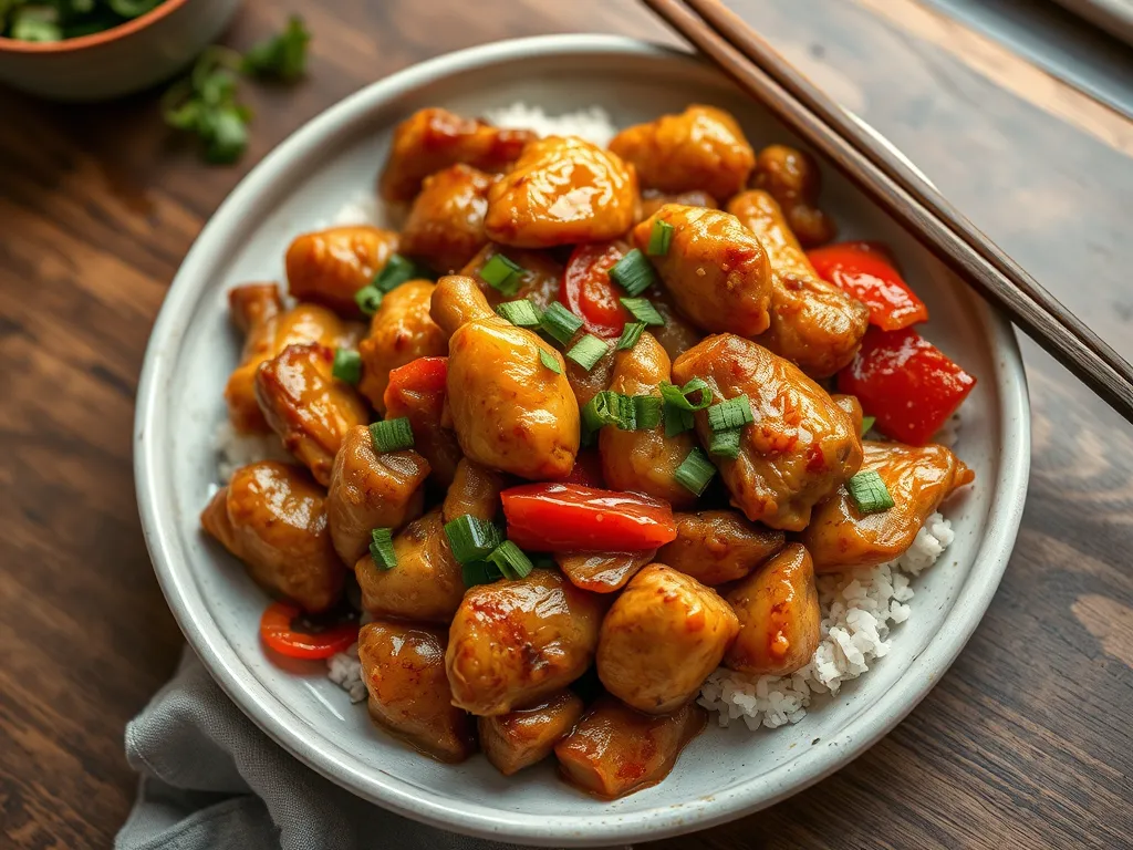 Chicken Broccoli Stir-Fry with Rice