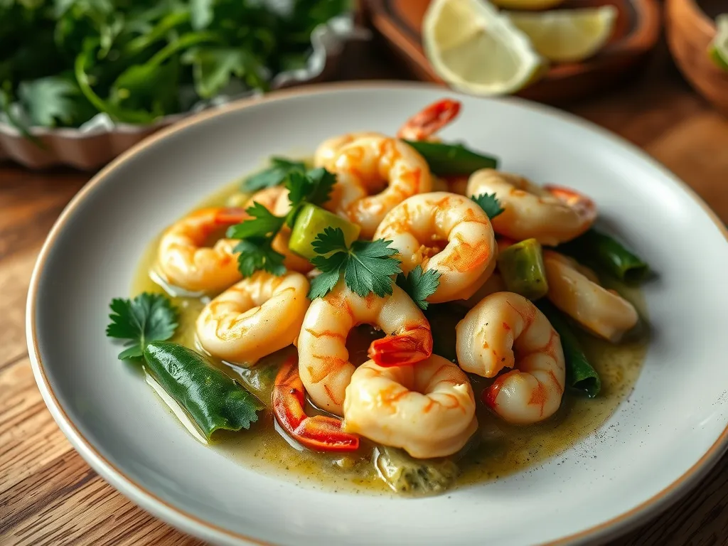 Coconut Lime Shrimp Curry