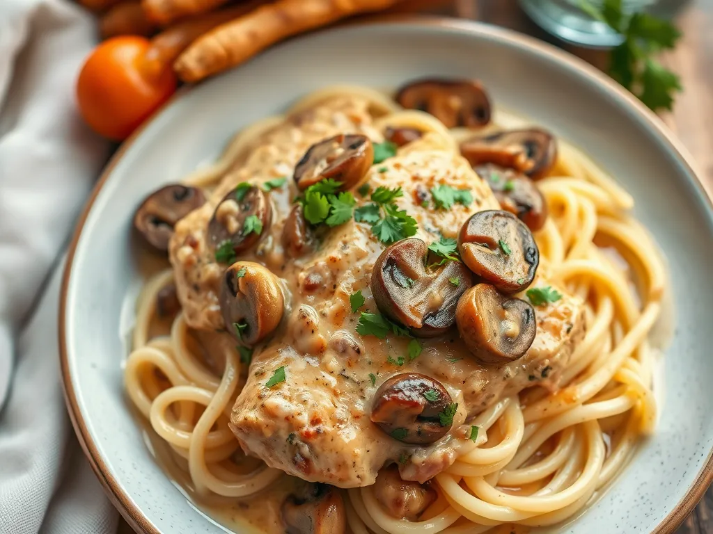 Creamy Chicken and Mushroom Skillet
