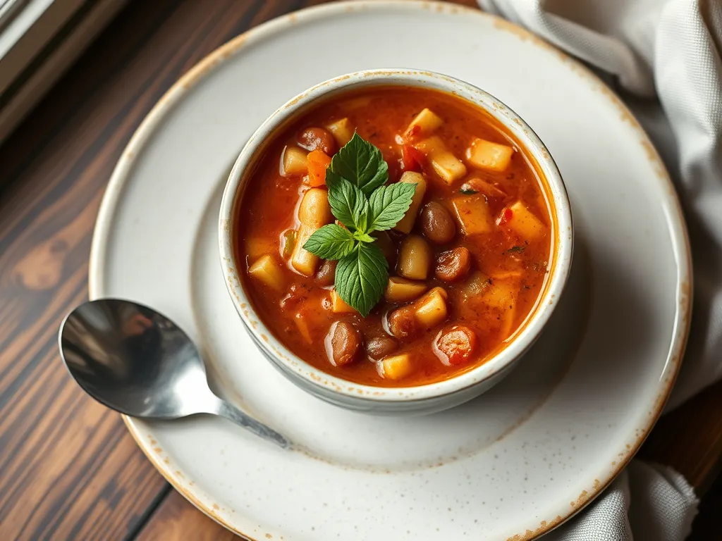 Creamy Tomato and White Bean Soup
