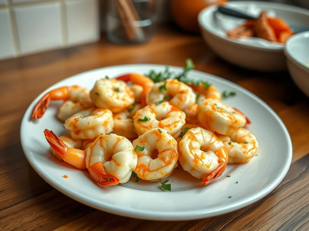 Creamy Garlic Yogurt Shrimp