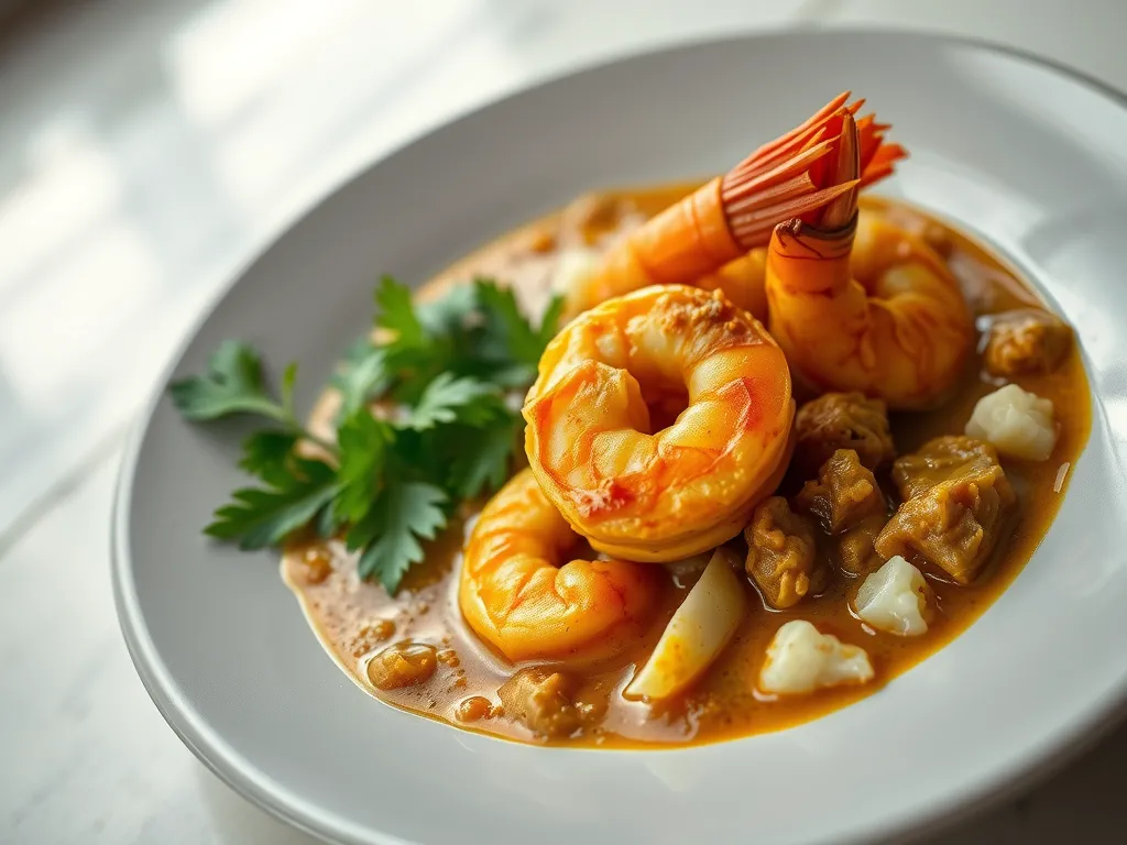 Creamy Shrimp Korma Skillet