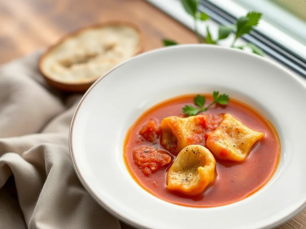 Creamy Tomato Tortellini Soup