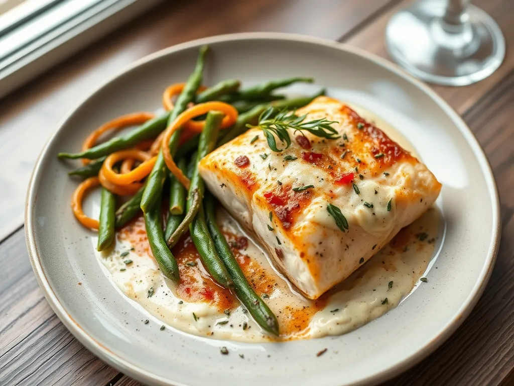 Creamy Tuscan Salmon Skillet