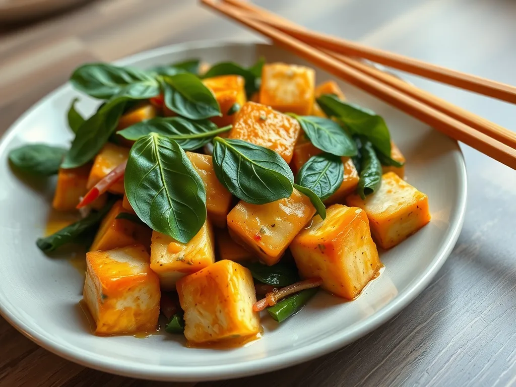 Easy Tofu Pad Kra Pao