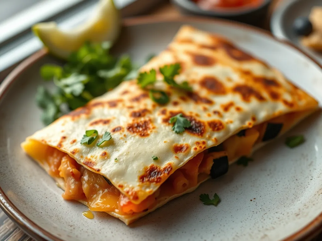 Cheese Quesadilla with Salsa