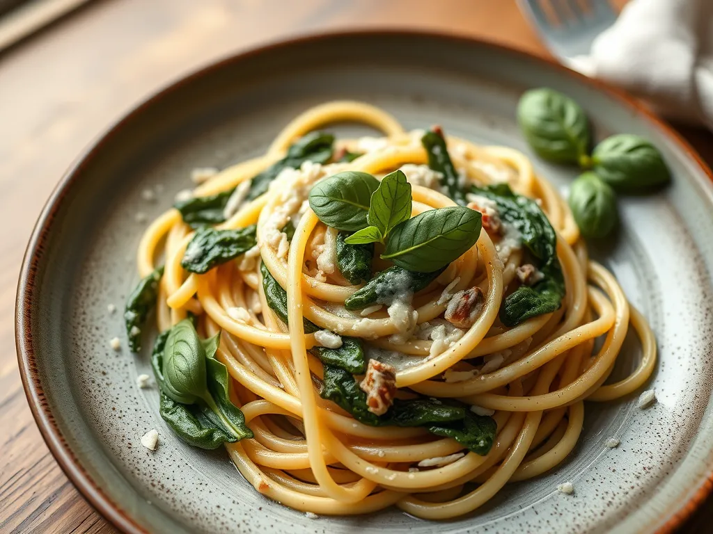 Creamy Spinach Pasta