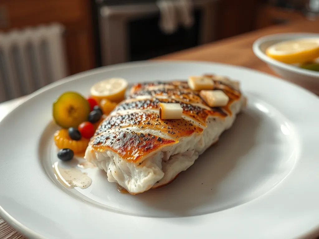 Garlic Butter Baked White Fish