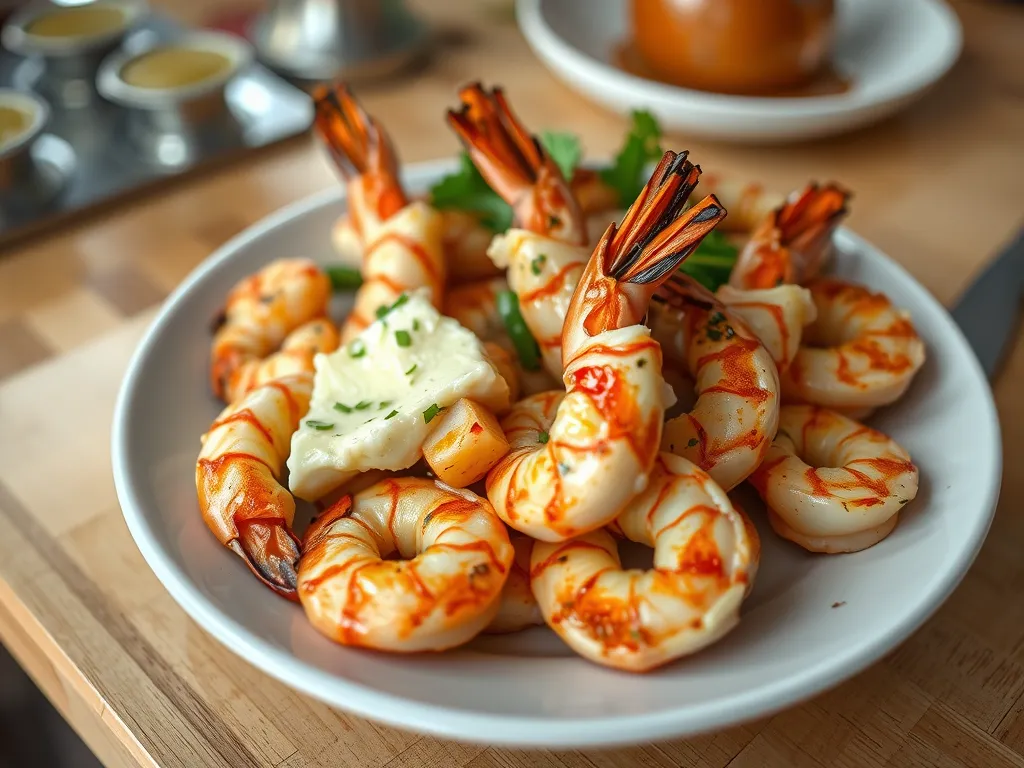 Garlic Butter Grilled Shrimp