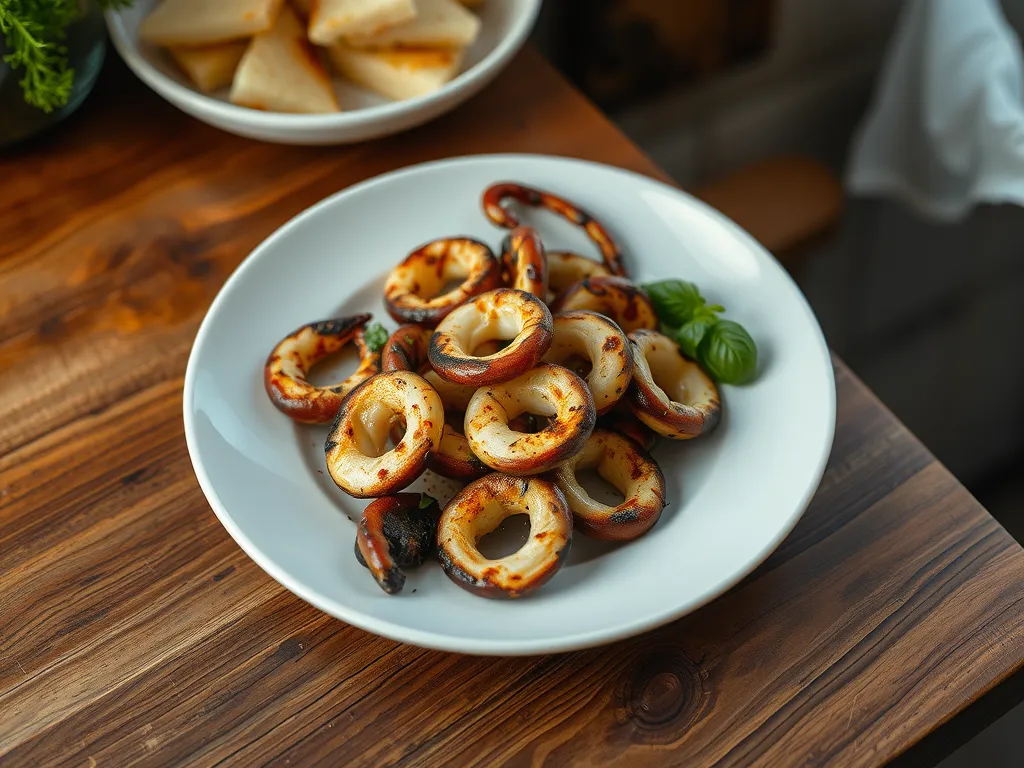 Garlic Butter Grilled Squid