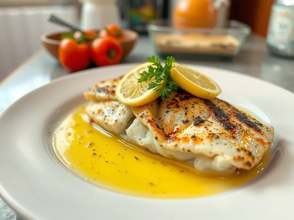 Garlic Butter Lemon Baked Fish