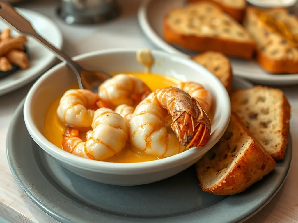 Garlic Butter Seafood Fondue Skillet