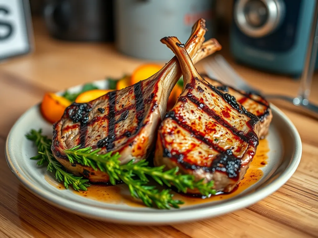 Garlic Herb Lamb Chops