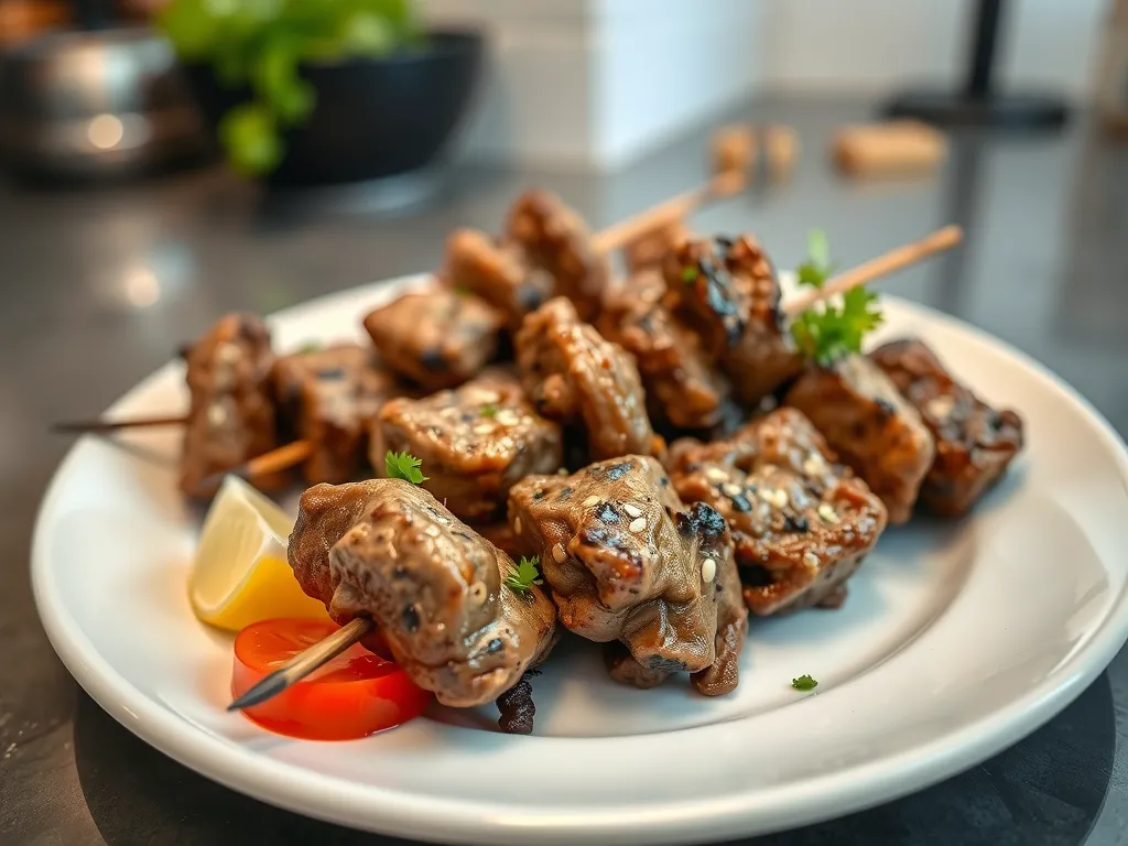 Garlic Herb Lamb Souvlaki