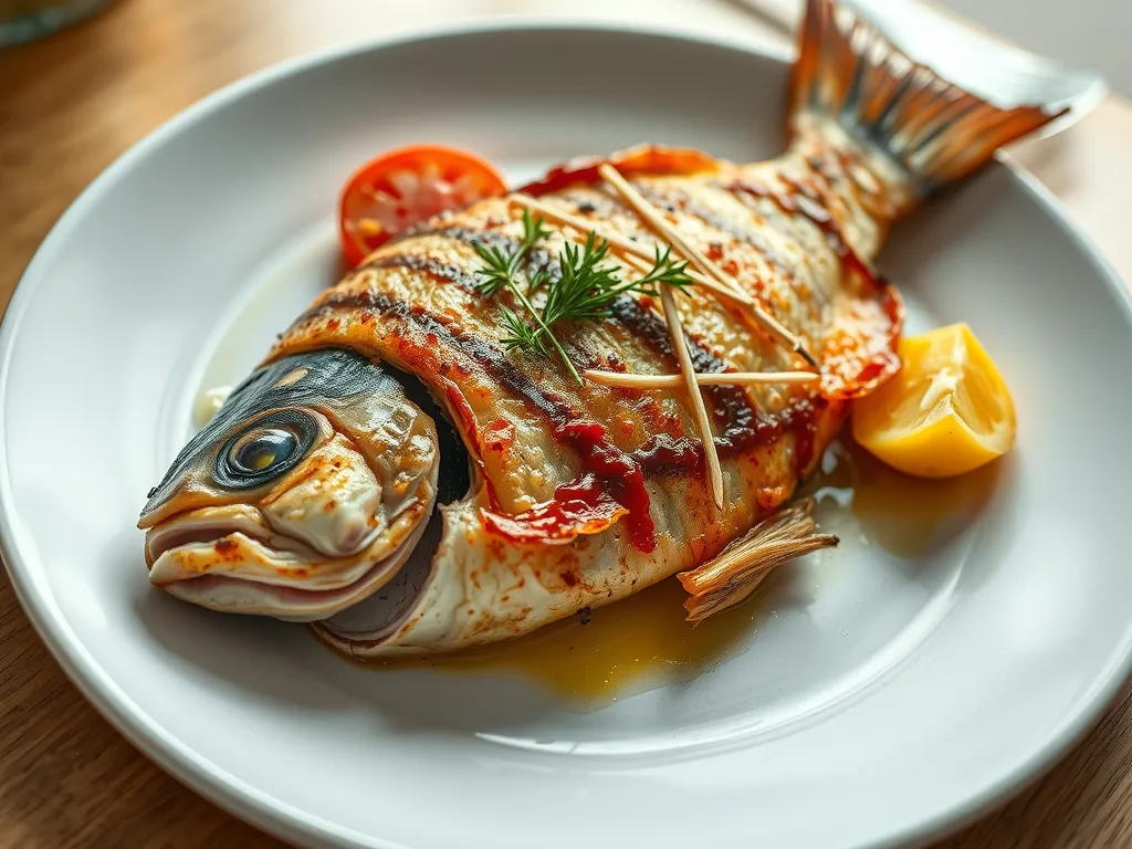 Garlic Herb Roasted Snapper