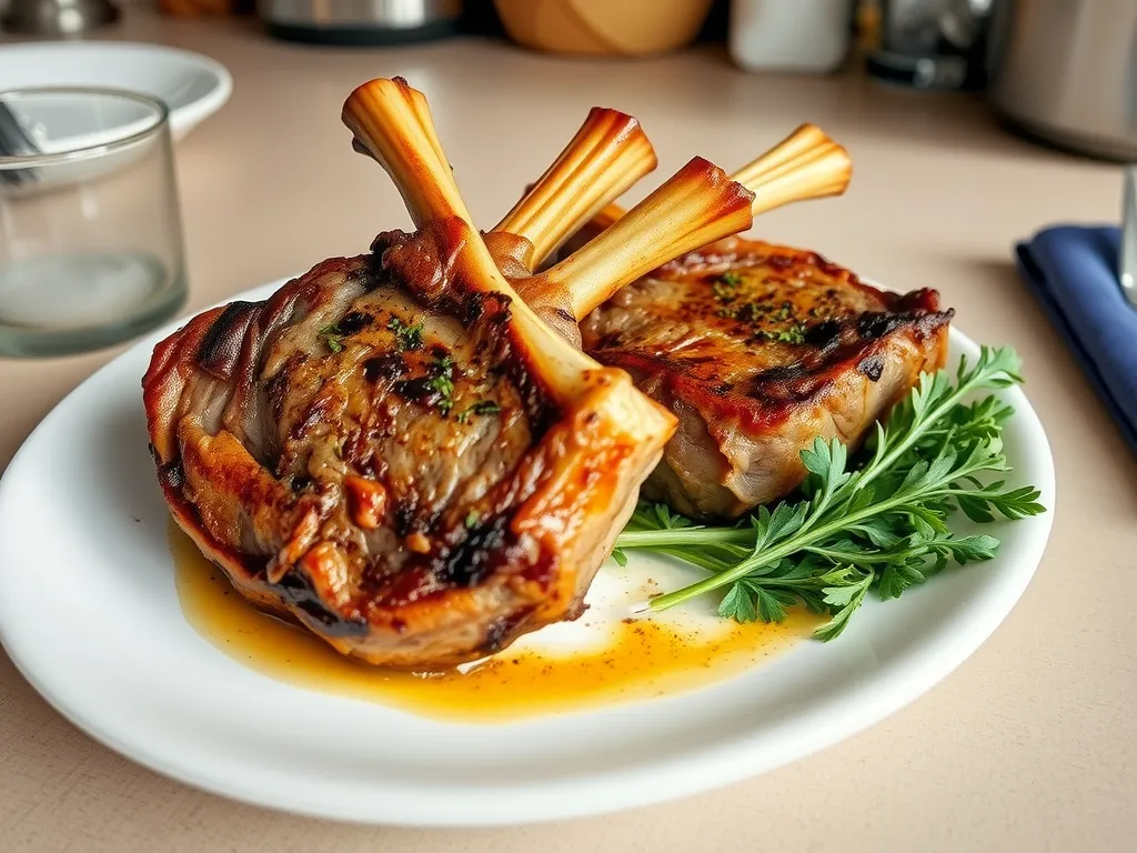 Garlic Lemon Herb Lamb Chops