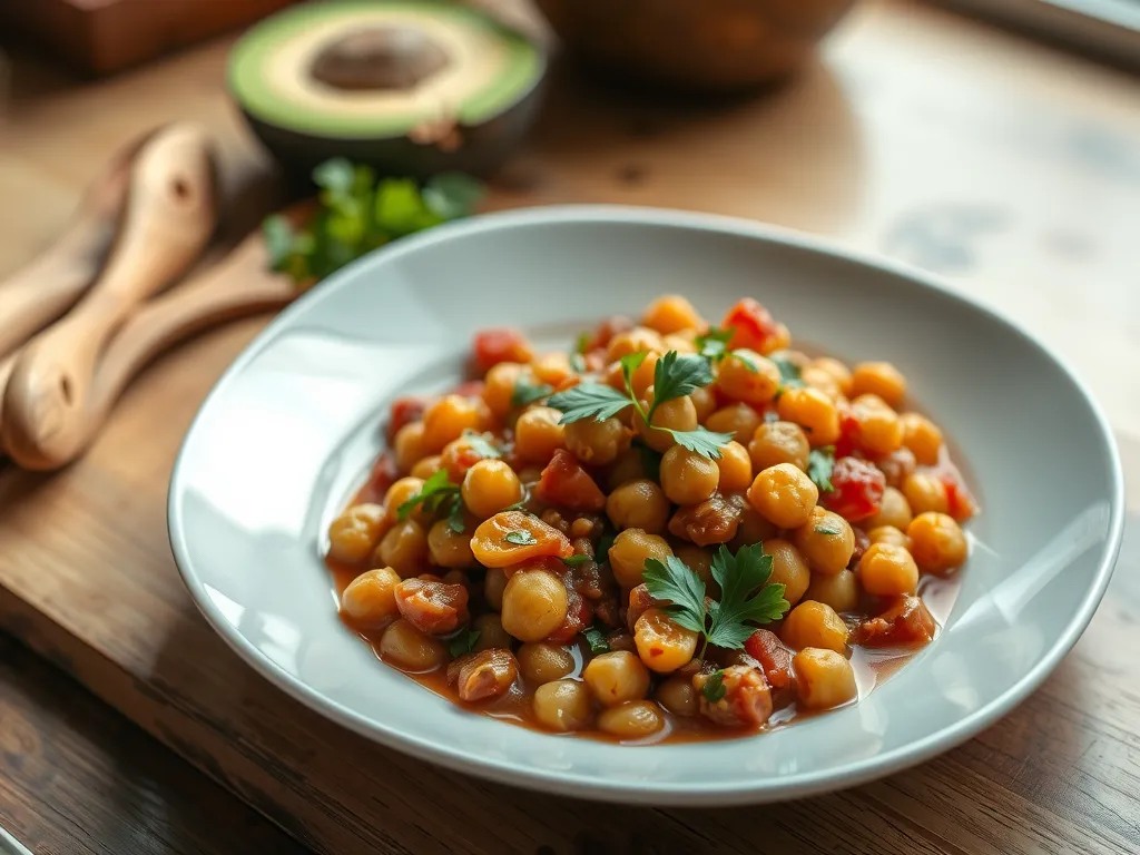Hearty Chickpea and Tomato Stew