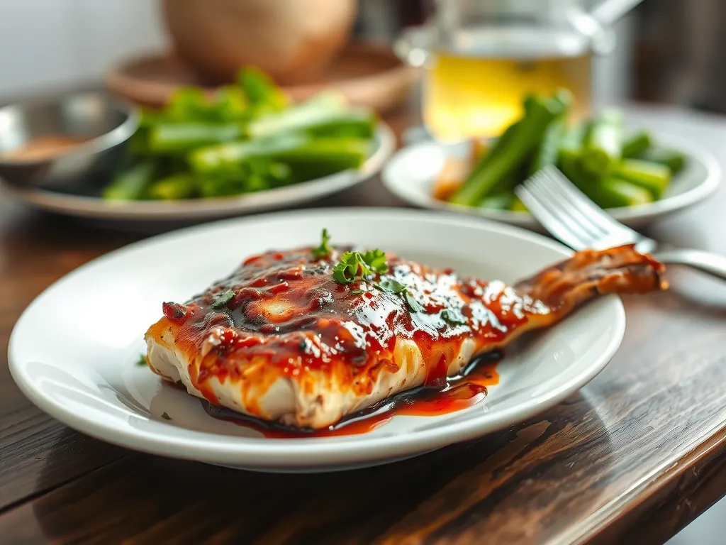 Honey Garlic Glazed Fish