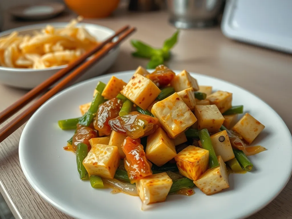 Honey Garlic Tofu Stir-Fry