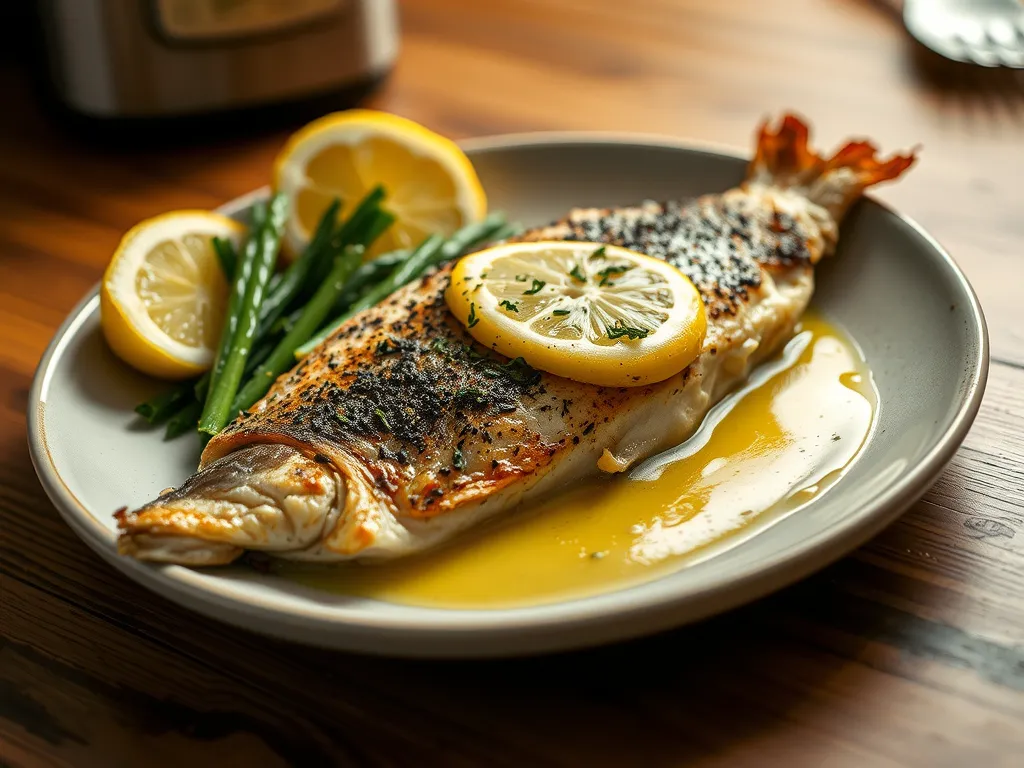 Lemon Garlic Butter Seared Fish