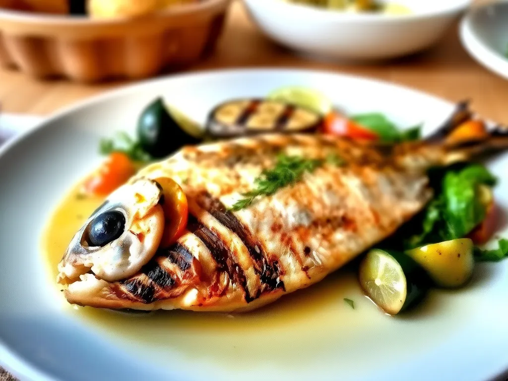 Lemon Garlic Grilled Seafood Platter