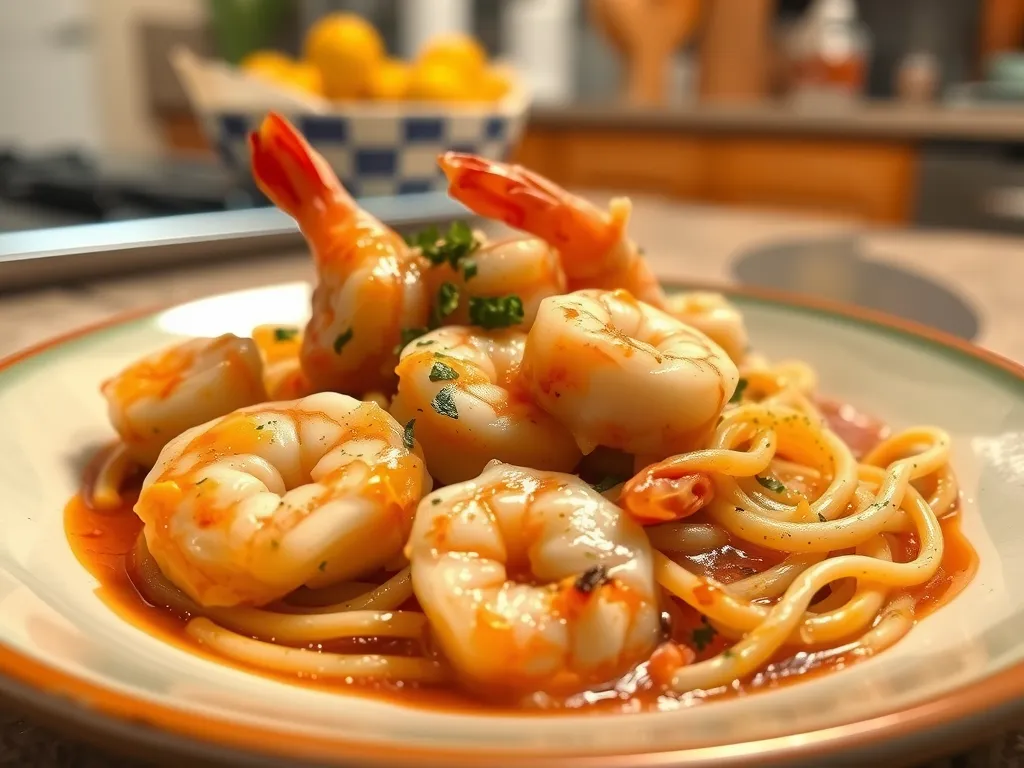 Lemon Garlic Shrimp Scampi