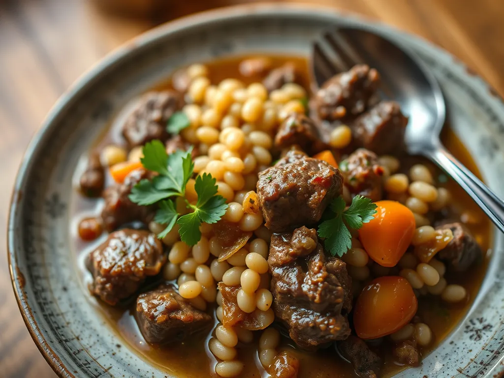 One-Pan Beef and Barley Stew