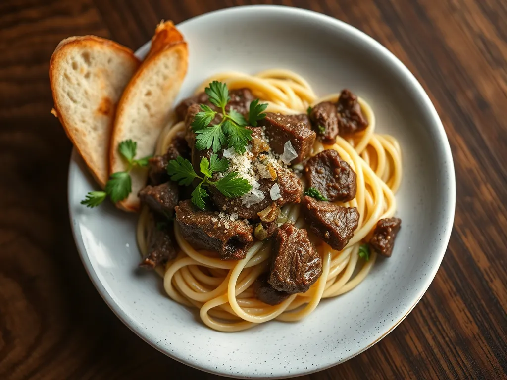 One-Pan Beef and Noodle Skillet