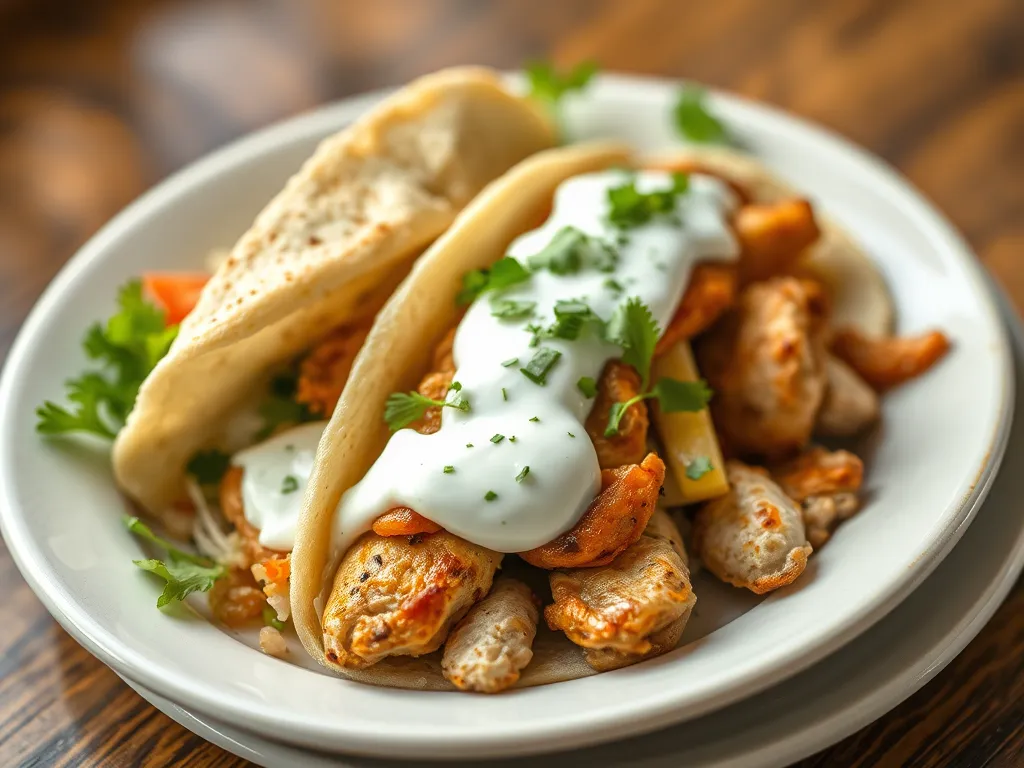 One-Pan Chicken Gyros with Tzatziki