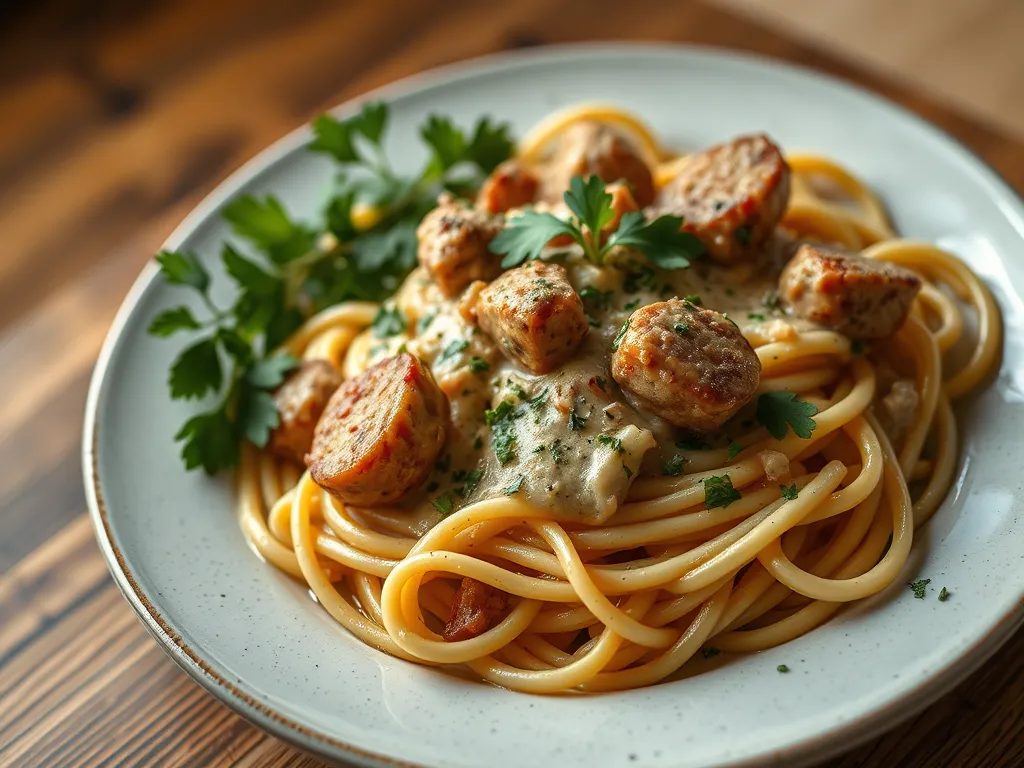 One-Pan Creamy Cajun Chicken Sausage Pasta