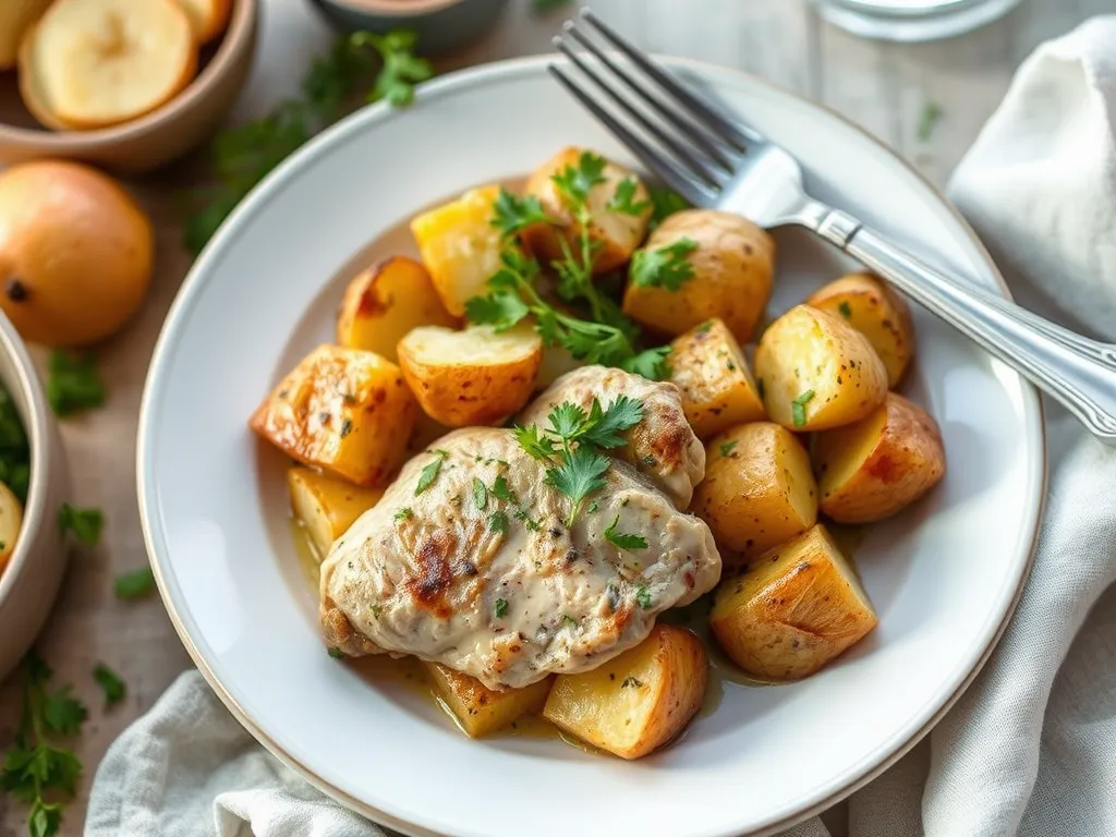 One-Pan Greek Chicken and Potatoes