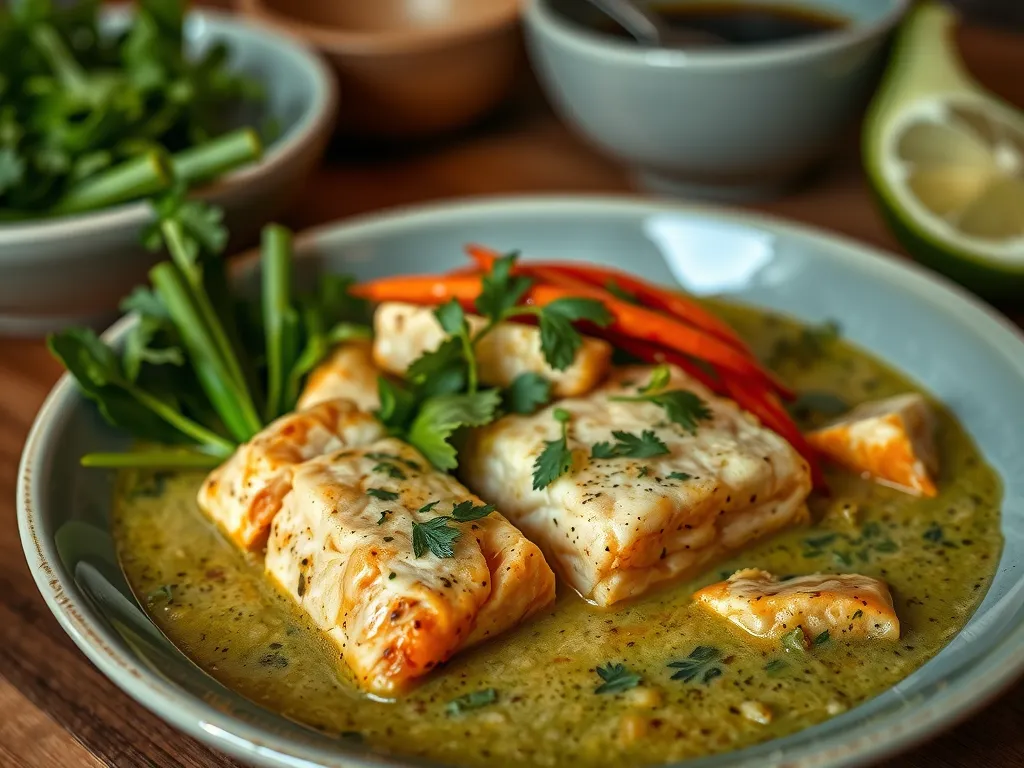 One-Pan Green Curry Salmon