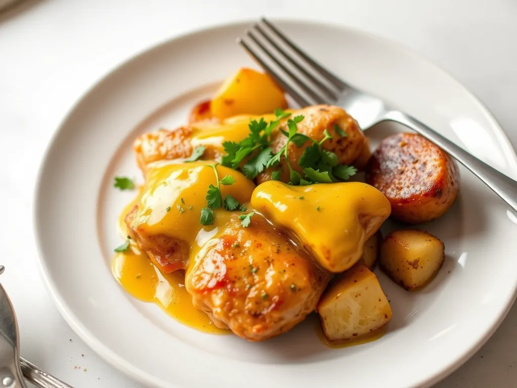 One-Pan Honey Mustard Chicken and Potatoes